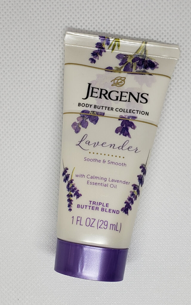 Jergens Lavender Body Butter Moisturizer, 7 Ounce Lotion, with Essential Oil